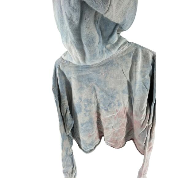 Wild Fable Tie Dye Pullover Cropped Hoodie Sweatshirt Women's Size Medium - Picture 6 of 7